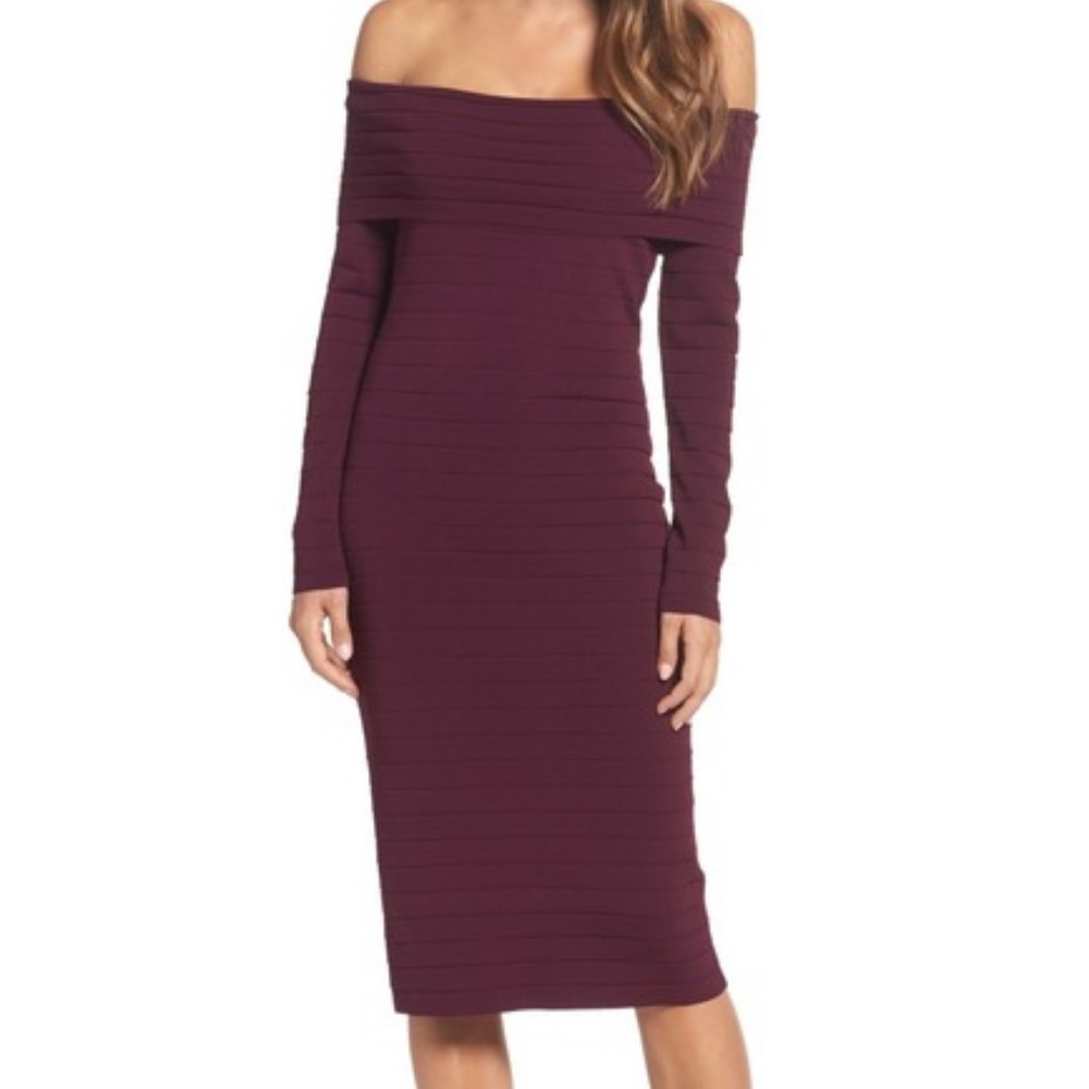 Eliza J Bandage Midi Dress